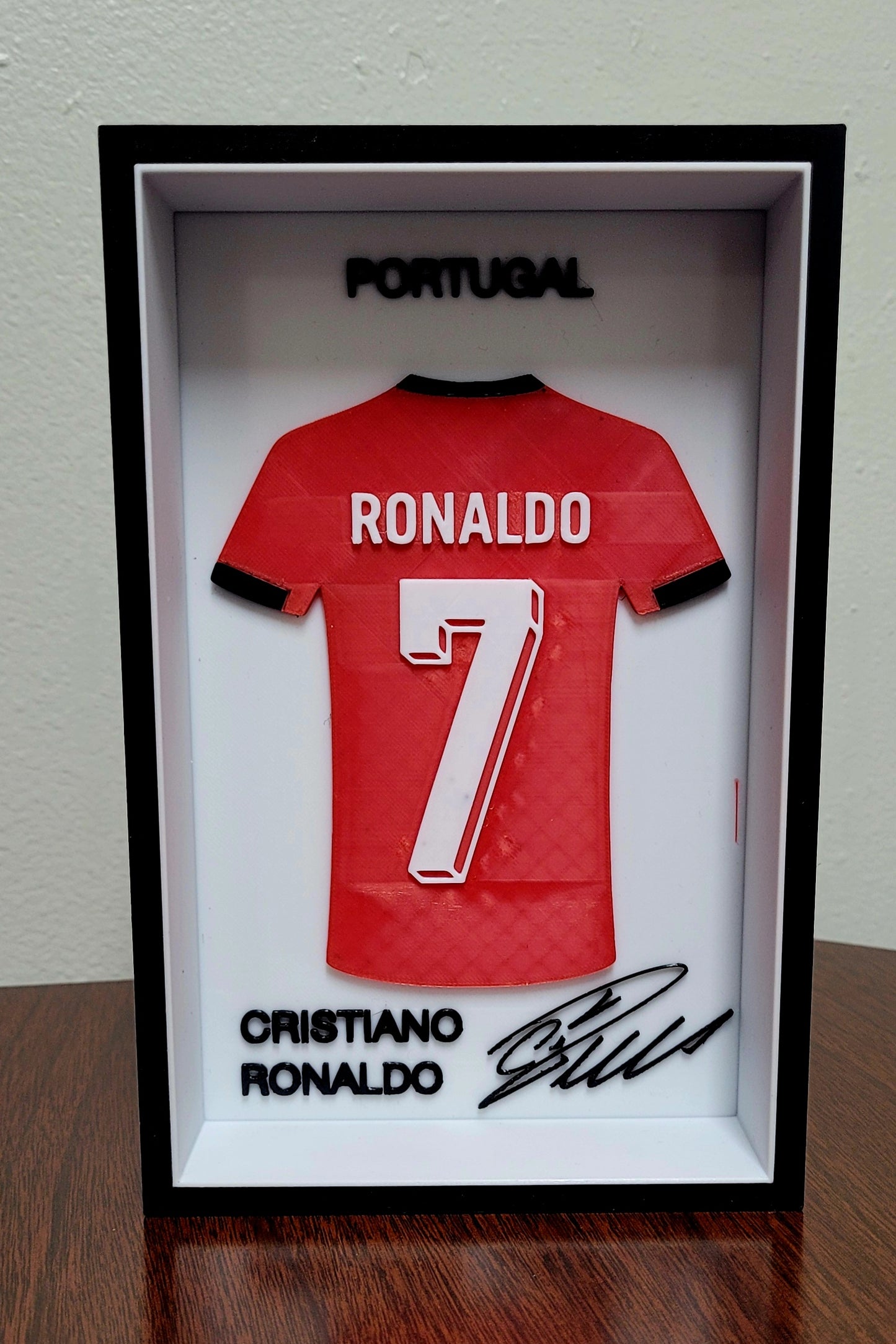 Cristiano Ronaldo Framed Portugal Jersey