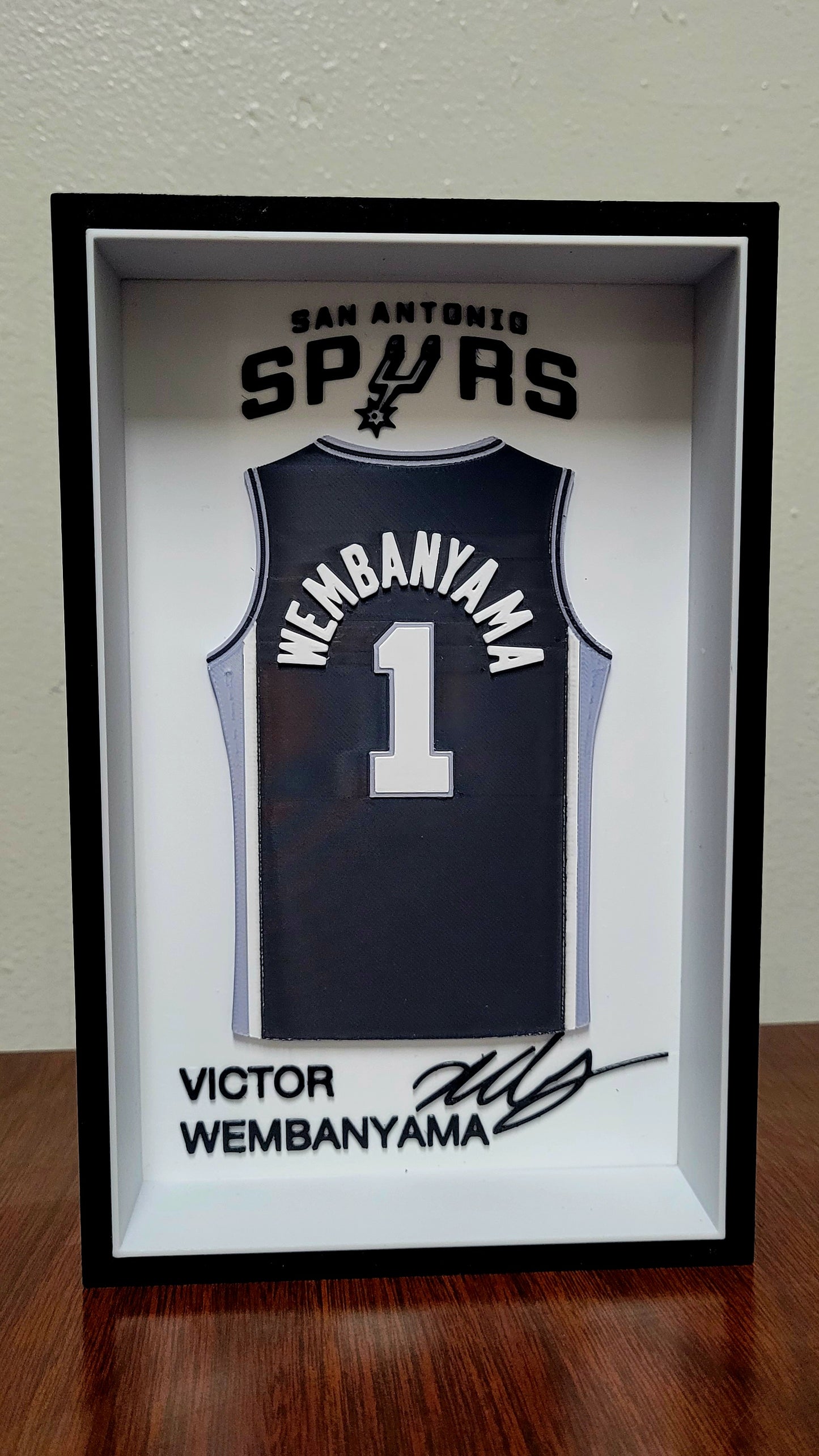 Victor Wembanyama - Framed Spurs Jersey