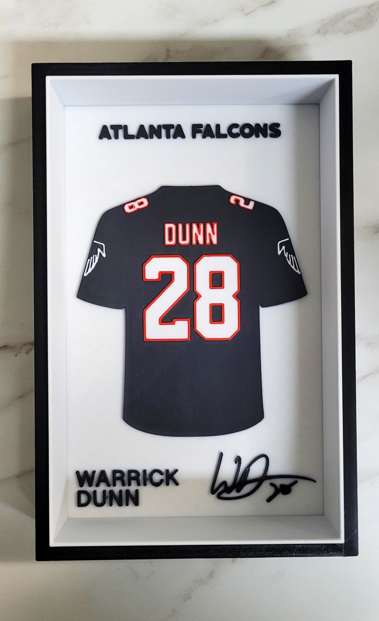 Warrick Dunn - Framed Falcons Jersey