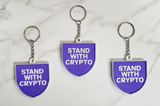 Stand With Crypto Keychains