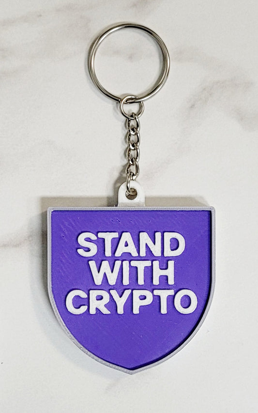 Stand With Crypto Keychains