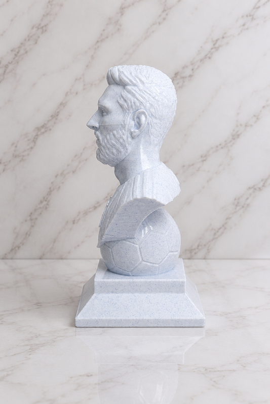Lionel Messi Statue - Blue Marble